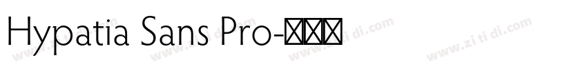 Hypatia Sans Pro字体转换